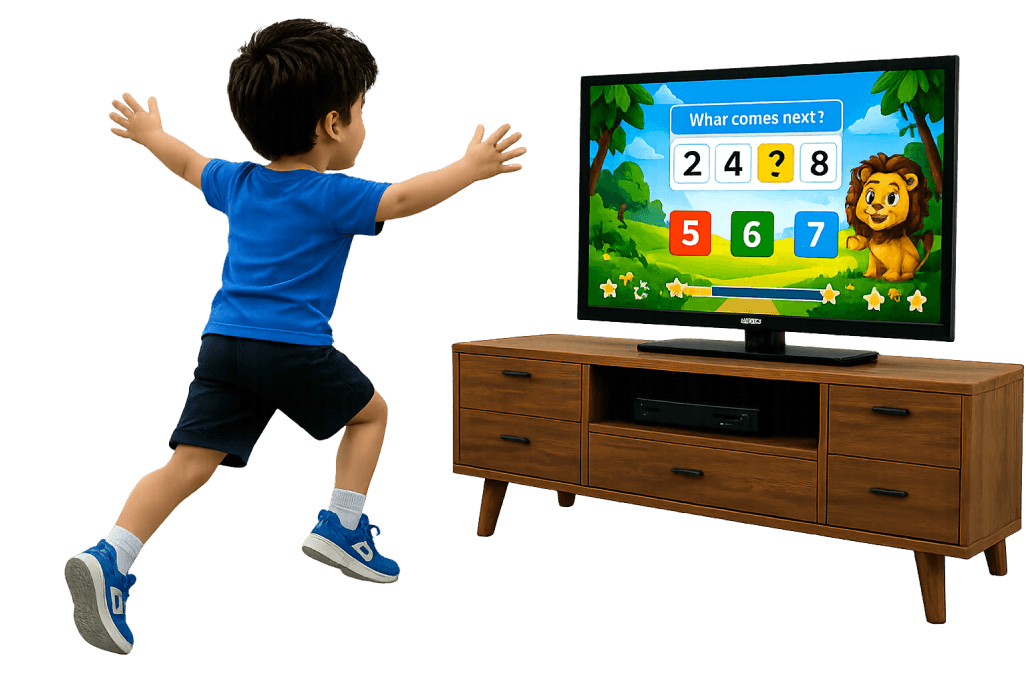 Child actively learning with Eduzo