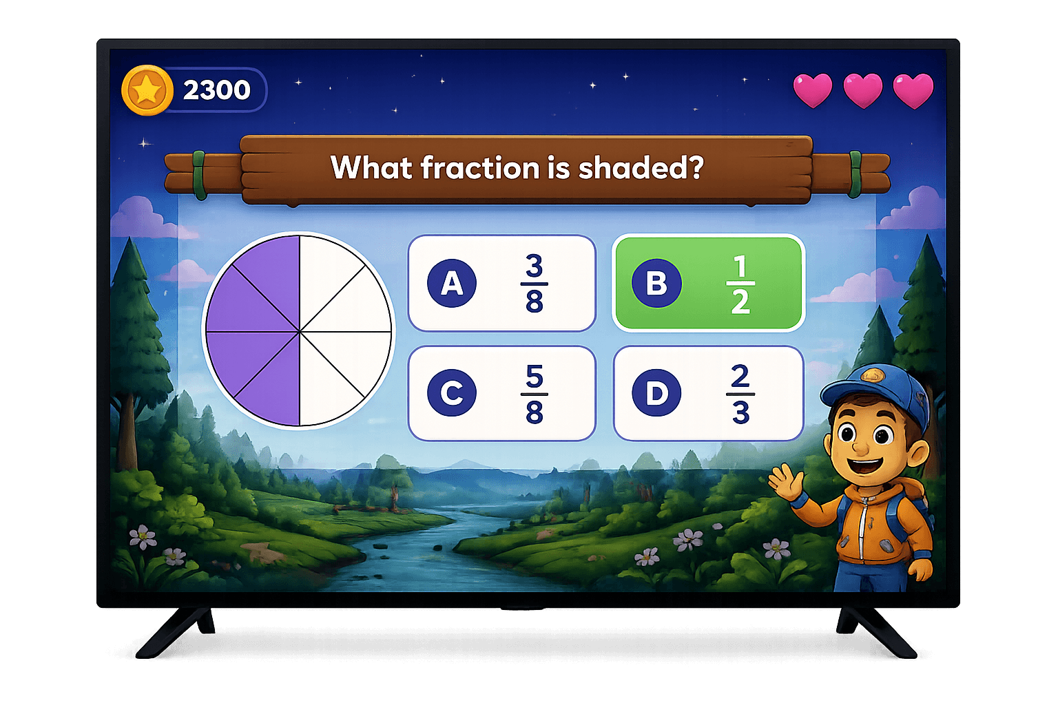 Eduzo math game on TV