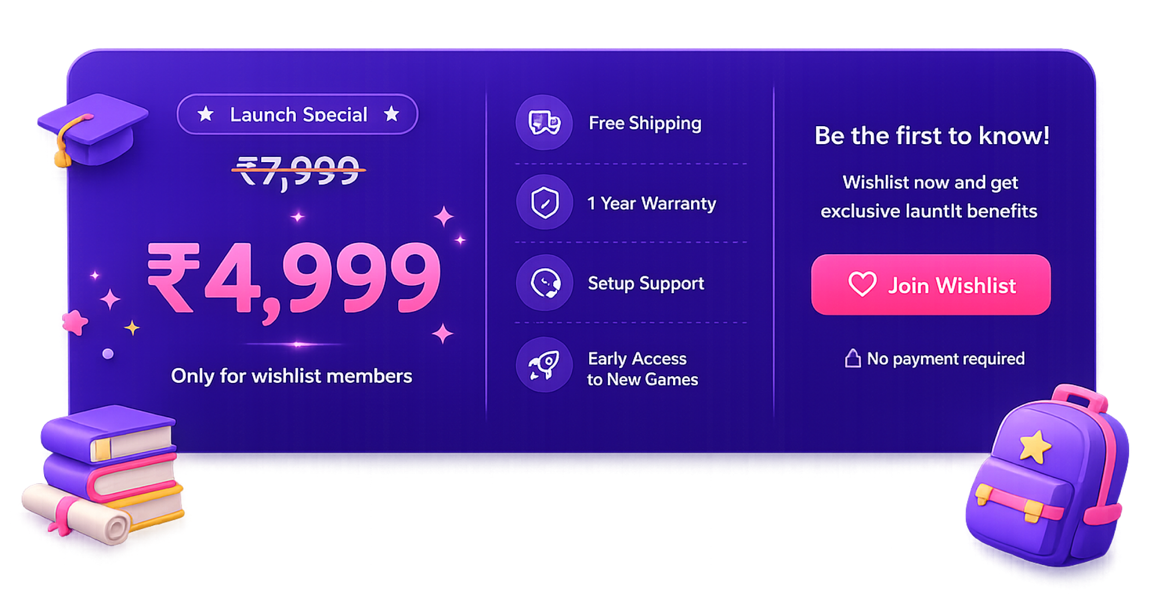 Eduzo launch special pricing and wishlist benefits